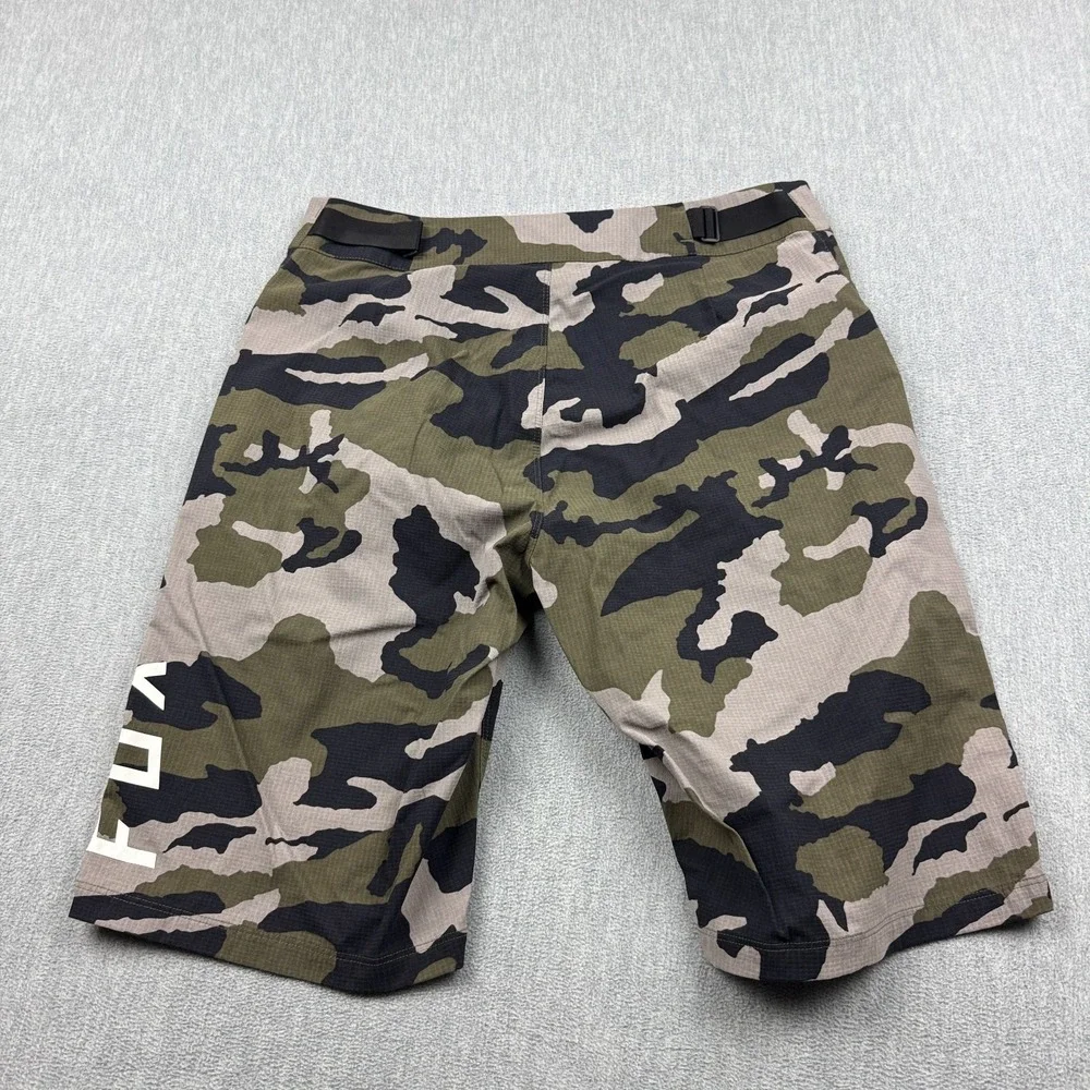 FOX Ranger Shorts Men 32 Green Black Camo Racing Mountain Biking Ripstop Active - Picture 13 of 14